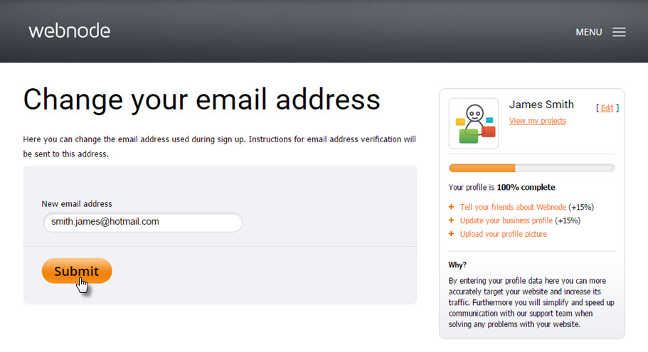 How to Change your Login Email Address