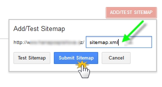 Submit sitemap