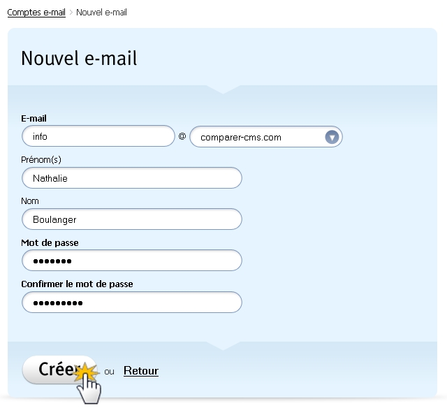 Nouvel email