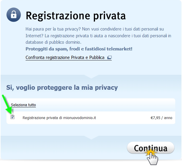 registrazione privata